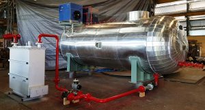 Tank based low pressure CO2 inertisation system